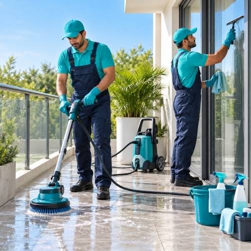 Balcony cleaning section image