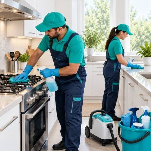 Kitchen cleaning section image