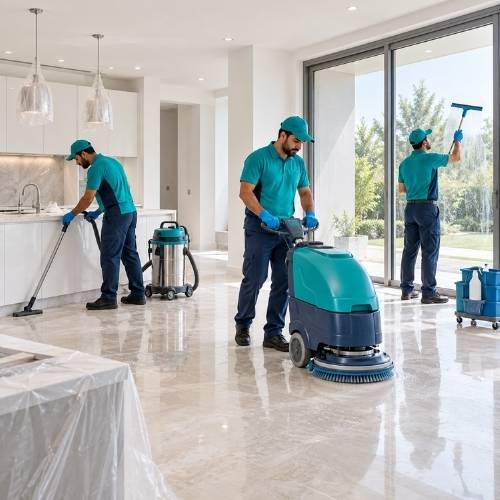 Post construction cleaning section image